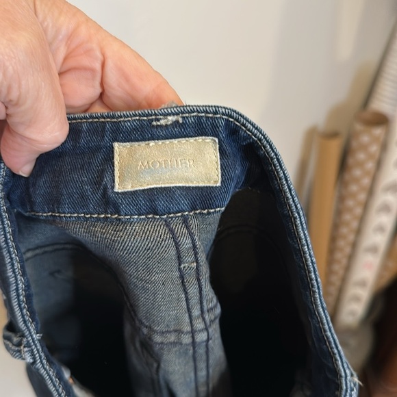 MOTHER HIGH WAISTED LOOKER  ANKLE FRAY JEANS size 24 - Picture 9 of 12